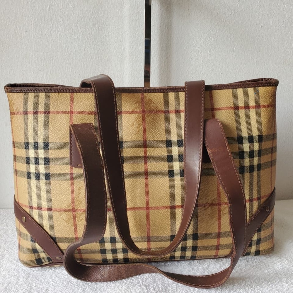 Burberry Haymarket check tote bag - Picture 2 of 13